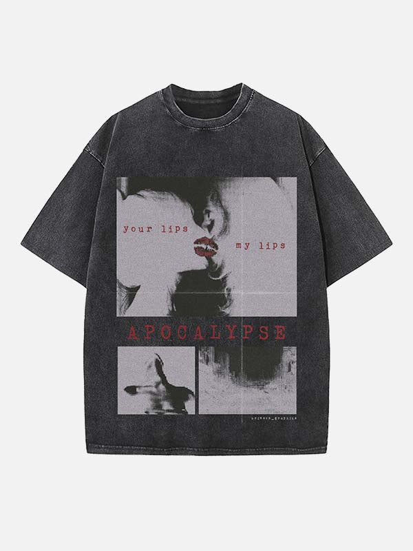 Cigarettes After Sex Print Round Neck T-shirt