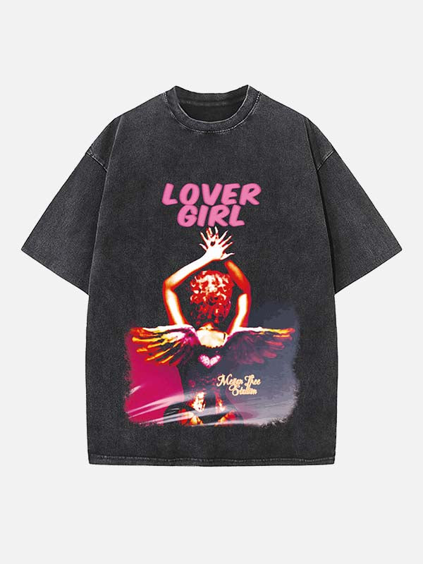 Megan Thee Stallion Print Round Neck T-shirt