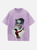 XXXTENTACION Print Round Neck T-shirt