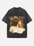 Taylor Swift Print Round Neck T-shirt