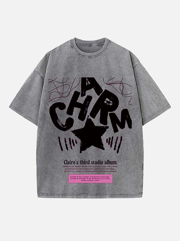 Clairo Print Round Neck T-shirt