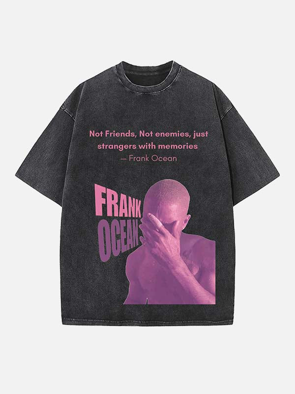 Frank Ocean Print Round Neck T-shirt