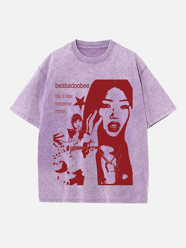 Beabadoobee Print Round Neck T-shirt