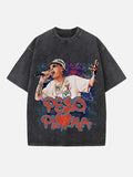 Peso Pluma Print Round Neck T-shirt