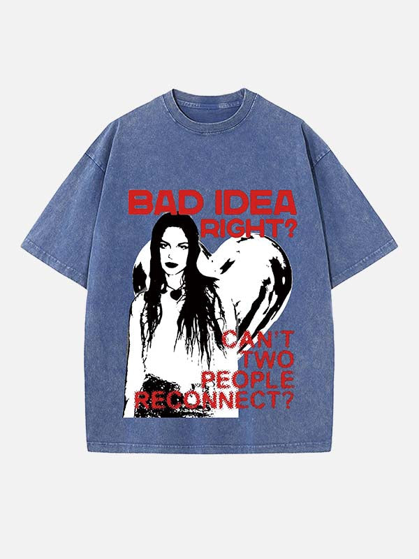 Olivia Rodrigo Print Round Neck T-shirt