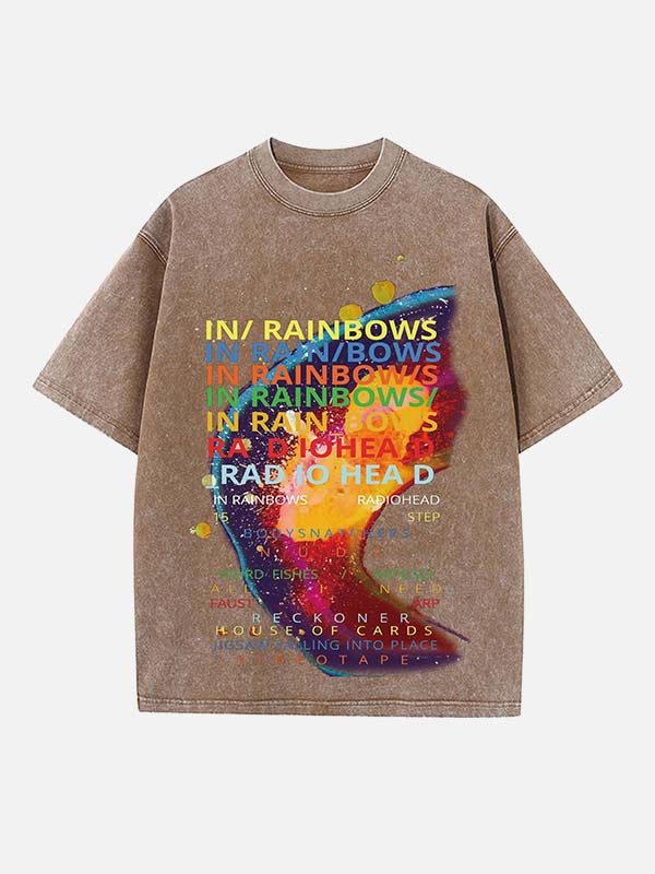 Radiohead Print Round Neck T-shirt