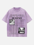 Cigarettes After Sex Print Round Neck T-shirt