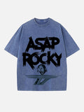 A$AP Rocky Print Round Neck T-shirt