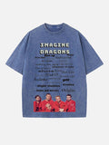 Imagine Dragons Print Round Neck T-shirt