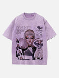Doechii Print Round Neck T-shirt