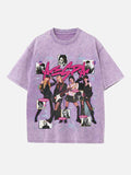 Aespa Print Round Neck T-shirt