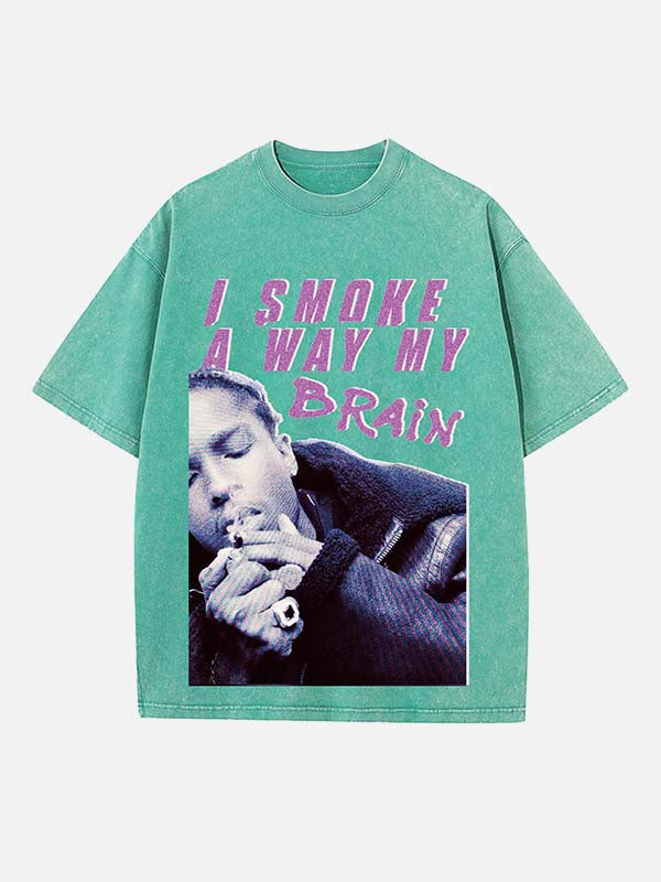 A$AP Rocky Print Round Neck T-shirt