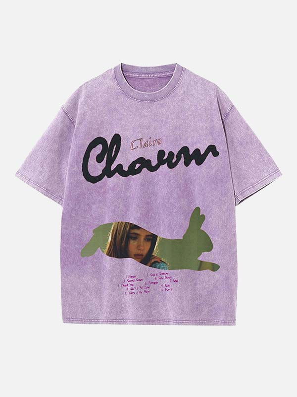 Clairo Print Round Neck T-shirt