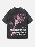 Oasis Print Round Neck T-shirt