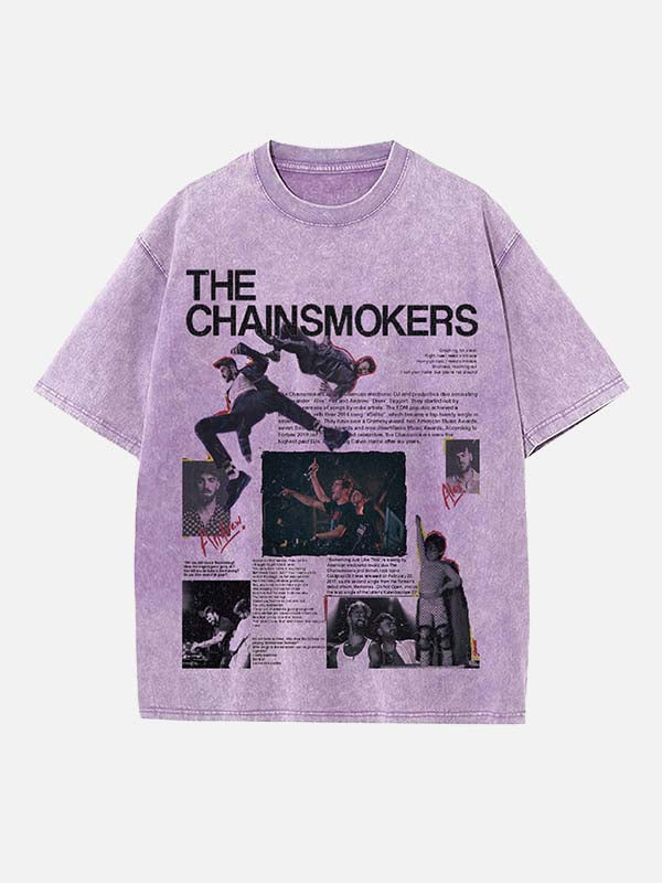 The Chainsmokers Print Round Neck T-shirt