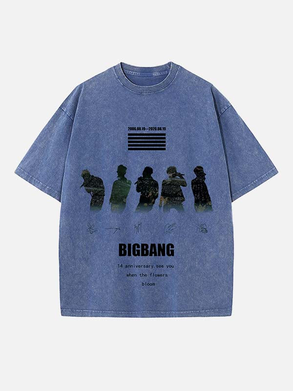 BIGBANG Print Round Neck T-shirt
