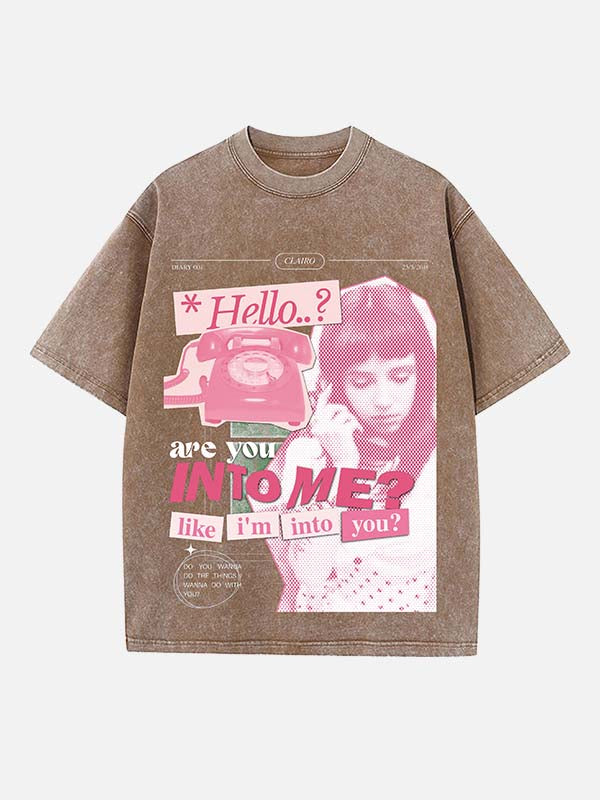 Clairo Print Round Neck T-shirt