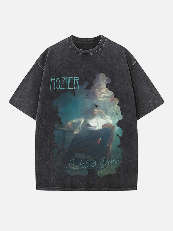 Hozier Print Round Neck T-shirt