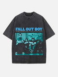 Fall Out Boy Print Round Neck T-shirt