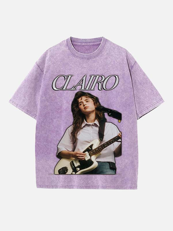 Clairo Print Round Neck T-shirt