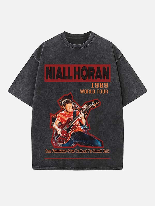 Niall Horan Print Round Neck T-shirt