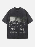 BIGBANG Print Round Neck T-shirt
