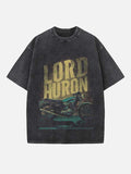 Lord Huron Print Round Neck T-shirt