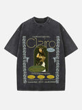 Clairo Print Round Neck T-shirt