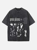 Peso Pluma Print Round Neck T-shirt