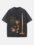 Drake Print Round Neck T-shirt