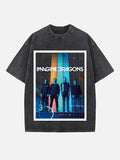 Imagine Dragons Print Round Neck T-shirt