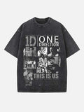 Harry Styles Print Round Neck T-shirt