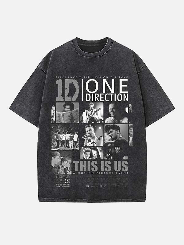 Harry Styles Print Round Neck T-shirt