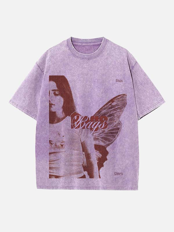 Clairo Print Round Neck T-shirt