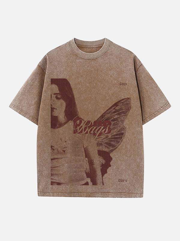 Clairo Print Round Neck T-shirt