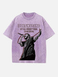 Post Malone Print Round Neck T-shirt