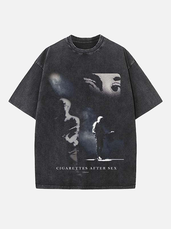 Cigarettes After Sex Print Round Neck T-shirt