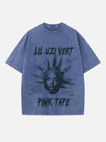 Lil Uzi Vert Print Round Neck T-shirt