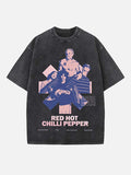 Red Hot Chili Peppers Print Round Neck T-shirt