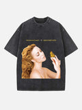 Mariah Carey Print Round Neck T-shirt