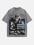Oasis Print Round Neck T-shirt