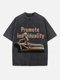 Rihanna Print Round Neck T-shirt