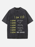 BIGBANG Print Round Neck T-shirt