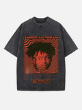 21 Savage Print Round Neck T-shirt