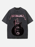 Metallica Print Round Neck T-shirt