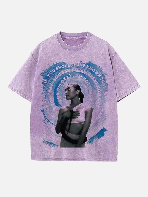 Olivia Dean Print Round Neck T-shirt