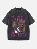 Lil Uzi Vert Print Round Neck T-shirt