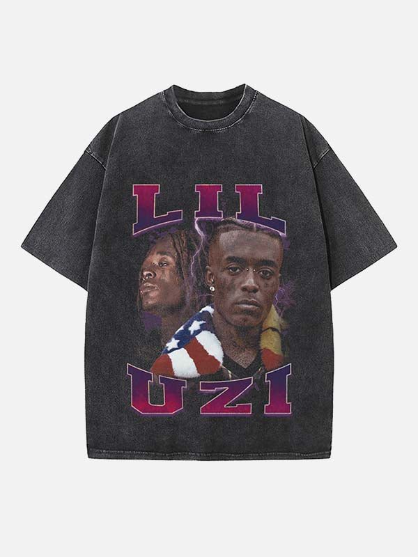 Lil Uzi Vert Print Round Neck T-shirt