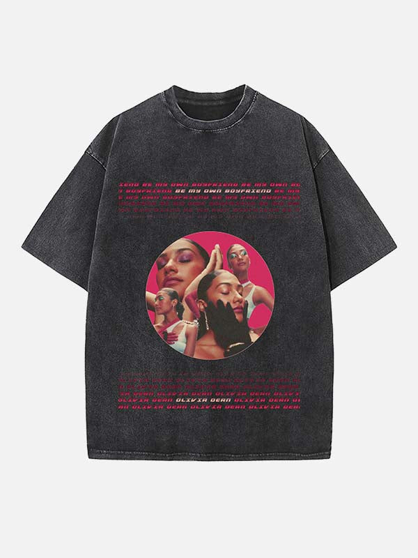 Olivia Dean Print Round Neck T-shirt