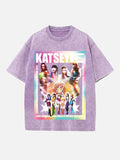 KATSEYE Print Round Neck T-shirt